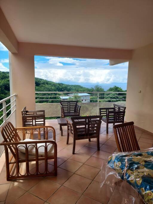 Grand Studio En Bas De Villa Avec Vue Sur Mer Au Carbet Le Carbet Eksteriør billede